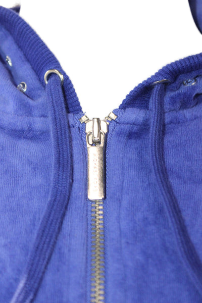 Michael Michael Kors Womens Blue Full Zip Hoodie Size XS