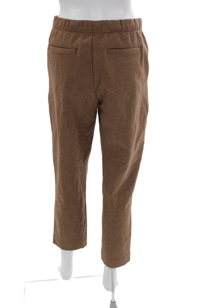 Everlane Womens Ankle Pants Brown Cotton Blend Pull On 27in Inseam Size S