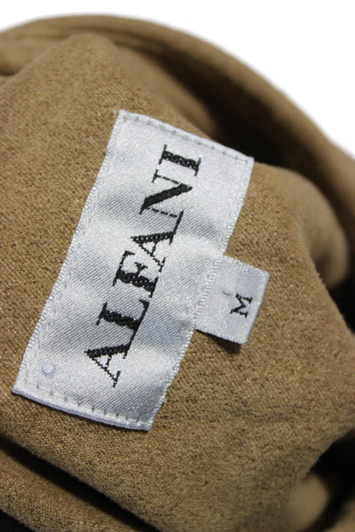 Alfani Mens Button Front Long Sleeve Collared Pocket Shirt Brown Size Medium