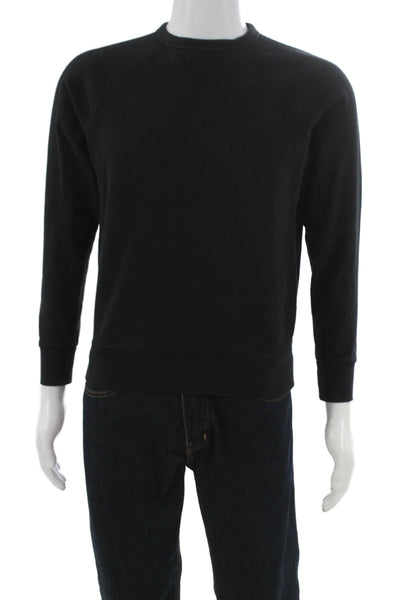 Everlane Unisex Pullover Black Cotton Crew Neck Long Sleeve Size XS