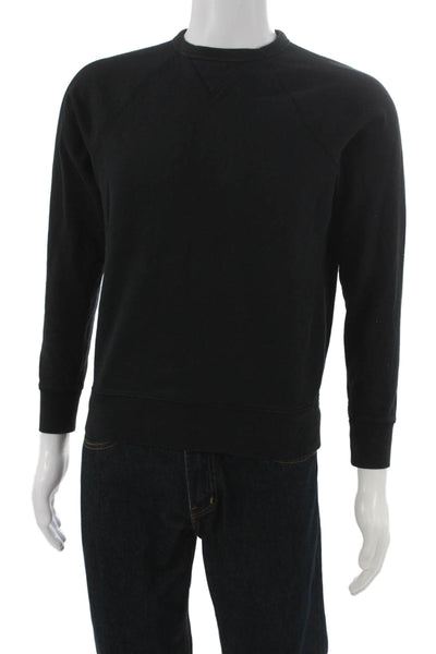 Everlane Unisex Pullover Black Cotton Crew Neck Long Sleeve Size XS