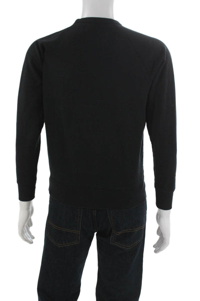 Everlane Unisex Pullover Black Cotton Crew Neck Long Sleeve Size XS
