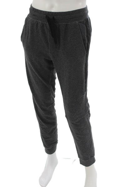 Lululemon Mens Jogger Pants Gray Cotton Drawstring 29 Inseam Size M