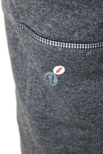 Lululemon Mens Jogger Pants Gray Cotton Drawstring 29 Inseam Size M