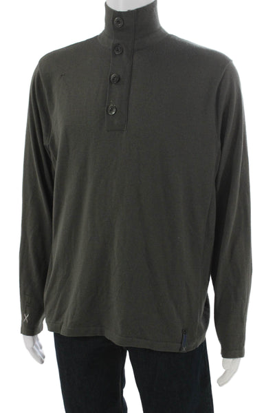 RLX Ralph Lauren Mens Wool Green High Neck Pullover Size XL