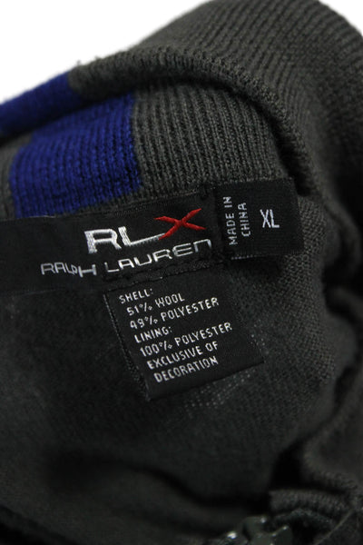 RLX Ralph Lauren Mens Wool Green High Neck Pullover Size XL