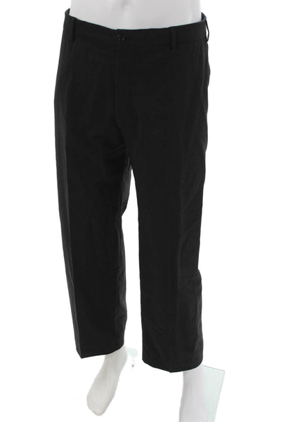 Armani Collezioni Mens Dress Pants Black Wool Size 40