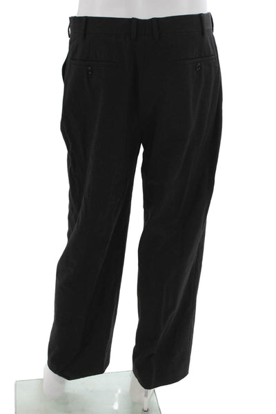 Armani Collezioni Mens Dress Pants Black Wool Size 40