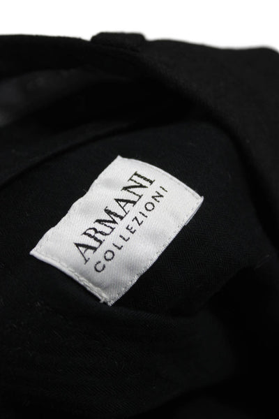 Armani Collezioni Mens Dress Pants Black Wool Size 40