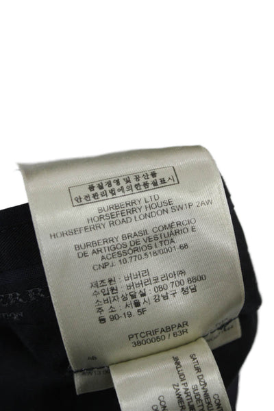 Burberry London Mens Dress Pants Black Wool Solid Size 40