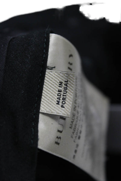 Burberry Mens Dress Pants Black Virgin Wool Size 40