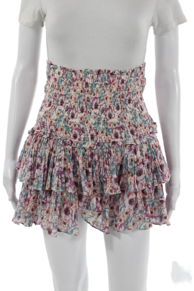Etoile Isabel Marant Womens Multicolor Cotton A-Line Short Skirt Size 38
