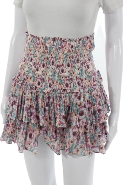 Etoile Isabel Marant Womens Multicolor Cotton A-Line Short Skirt Size 38
