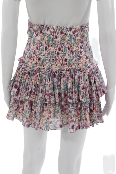 Etoile Isabel Marant Womens Multicolor Cotton A-Line Short Skirt Size 38