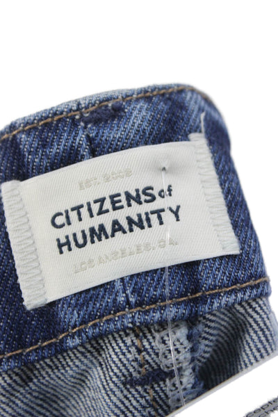 Citizens of Humanity Mens Straight Jeans Blue Cotton Mid Rise Size 29