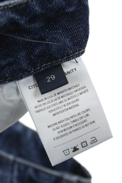 Citizens of Humanity Mens Straight Jeans Blue Cotton Mid Rise Size 29