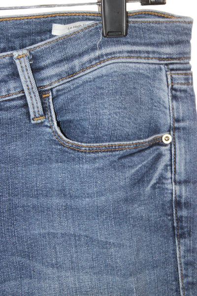 Frame Denim Womens Flared Jeans Blue Low Rise Cotton Blend Size 29