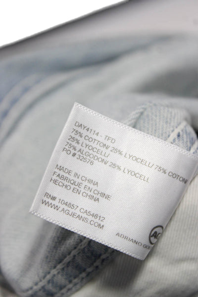 Adriano Goldschmied Womens Basic Blue Button Cotton Jacket Size M