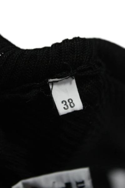 Missoni Womens Cardigan Black Polyester Blend 3/4 Sleeve Size 38