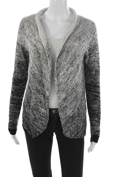 Velvet by Graham & Spencer Women Black Geometric Cardigan Size XS