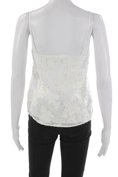 Vince Womens Floral Cotton Square Neck Camisole Sleeveless Size XS