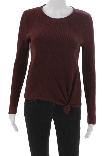 Madewell Womens Red Cotton Crew Neck Sweater Size XS
