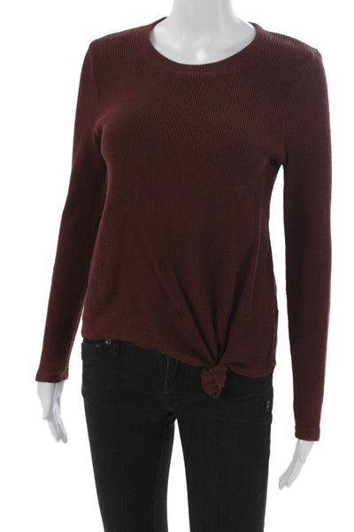 Madewell Womens Red Cotton Crew Neck Sweater Size XS