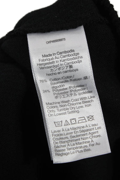 Madewell Womens Black Cotton Long Sleeve Crewneck T-Shirt Pullover Size XS
