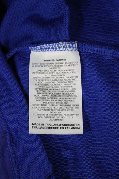 Nike Unisex Blue Colorblock Windbreaker Polyester Zip Long Sleeve Size S
