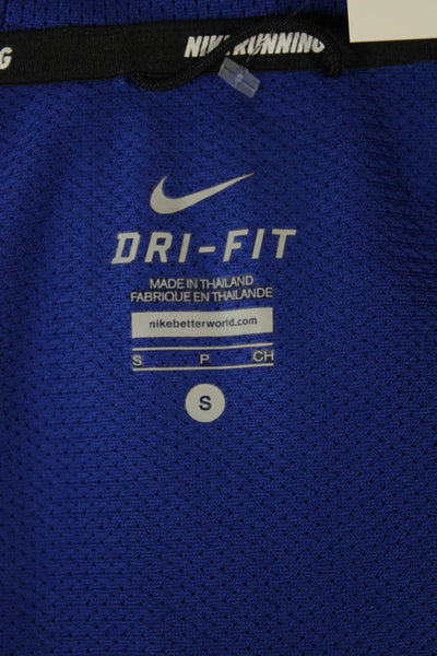 Nike Unisex Blue Colorblock Windbreaker Polyester Zip Long Sleeve Size S