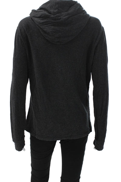 Polo Ralph Lauren Unisex Pullover Gray Cowl Neck Modal Long Sleeve Size M