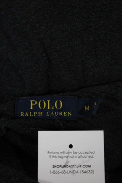 Polo Ralph Lauren Unisex Pullover Gray Cowl Neck Modal Long Sleeve Size M