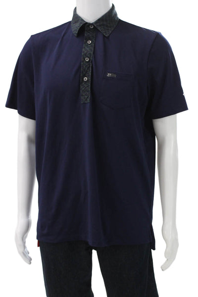 RLX Ralph Lauren Mens Casual Button Down Shirt Dark Blue Size M