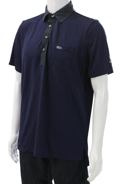 RLX Ralph Lauren Mens Casual Button Down Shirt Dark Blue Size M