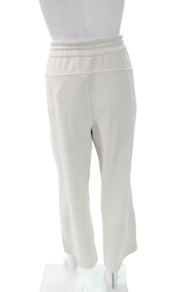 Lululemon Women Jogger Pants White Drawstring Recycled Polyester Size 14