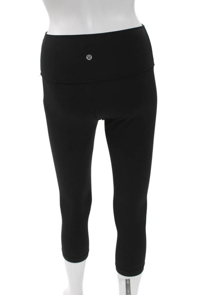 Lululemon Womens Black Capri Leggings Polyester Size 6