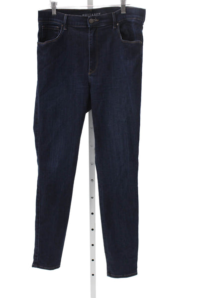 Mott and Bow Mens Skinny Blue High Rise Jeans Button Fly Size 32
