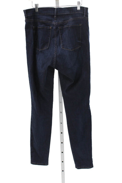 Mott and Bow Mens Skinny Blue High Rise Jeans Button Fly Size 32