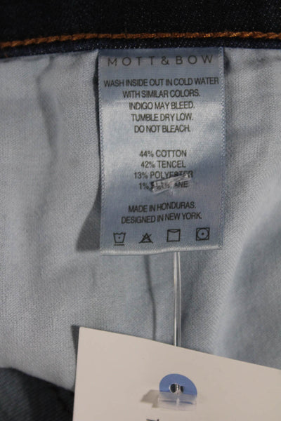 Mott and Bow Mens Skinny Blue High Rise Jeans Button Fly Size 32