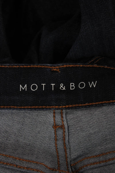 Mott and Bow Mens Skinny Blue High Rise Jeans Button Fly Size 32