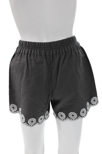 J Crew Womens Linen Pull On Shorts Gray Size 2XS