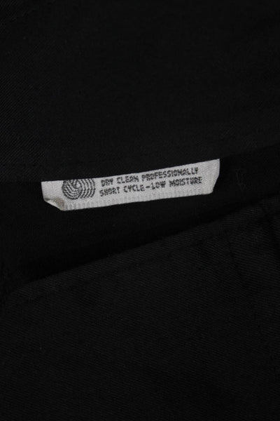 Burberry Mens Wool Dress Pants Black Button Size 38
