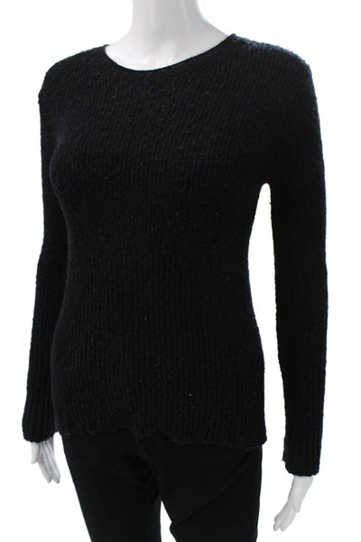 Helmut Lang Women Black Cashmere Crew Neck Pullover Sweater Long Sleeve Size XS