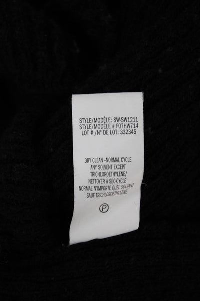 Helmut Lang Women Black Cashmere Crew Neck Pullover Sweater Long Sleeve Size XS