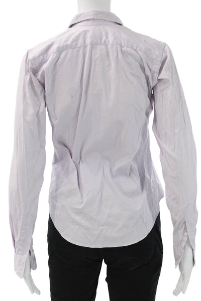 Ralph Lauren Blue Label Womens Purple Collared Long Sleeve Button-Up Size XS