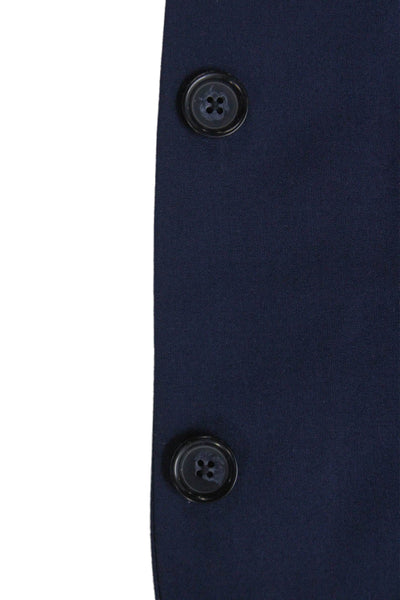 Zara Mens Blue Polyester Blazer Button Closure Size 42