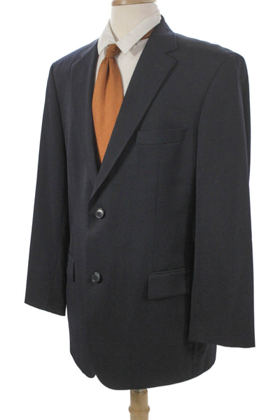 Boss Hugo Boss Mens Black Wool Blazer Solid Fall Size 42