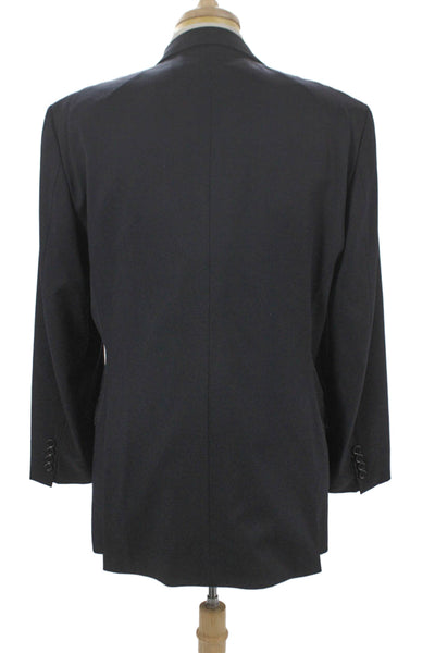 Boss Hugo Boss Mens Black Wool Blazer Solid Fall Size 42