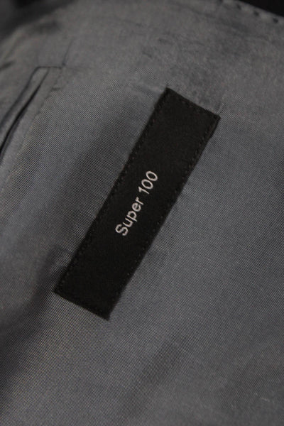 Boss Hugo Boss Mens Black Wool Blazer Solid Fall Size 42