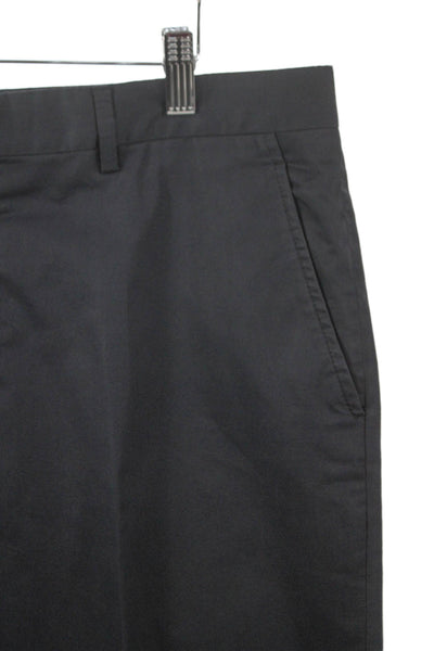 Lanvin Mens Dress Pants Gray Polyester Blend Button Size 38